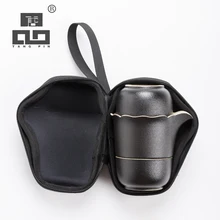 TANGPIN черная посуда керамическая чайник с 2 чашками чайные наборы портативный чайный набор для путешествия