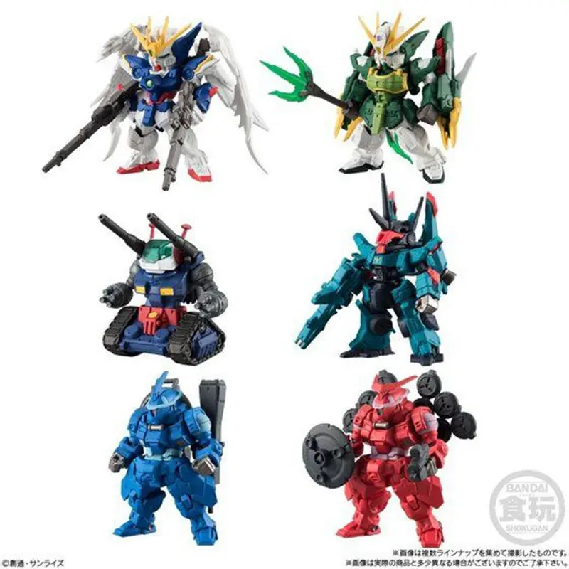 WSTXBD Original BANDAI 6Pcs/Set Q Version FW Gundam Converge#11 PVC Figure Toys Figurals Model Kids Dolls Brinquedos WSTXBD Original BANDAI 6Pcs/Set Q Version FW Gundam Converge#11 PVC Figure Toys Figurals Model Kids Dolls Brinquedos