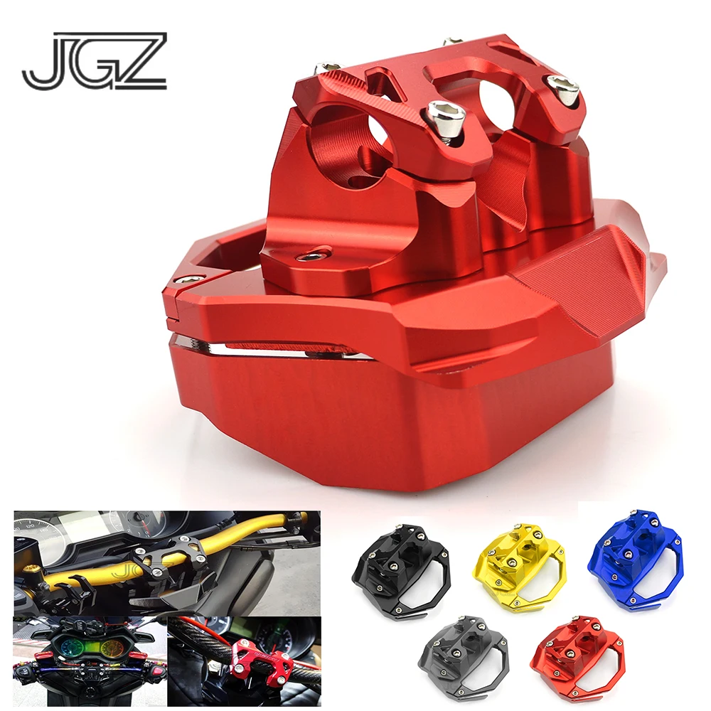 CNC алюминиевый руль мотоцикла стояки рукоятка зажим Крепление для Yamaha XMAX 250 300 2017