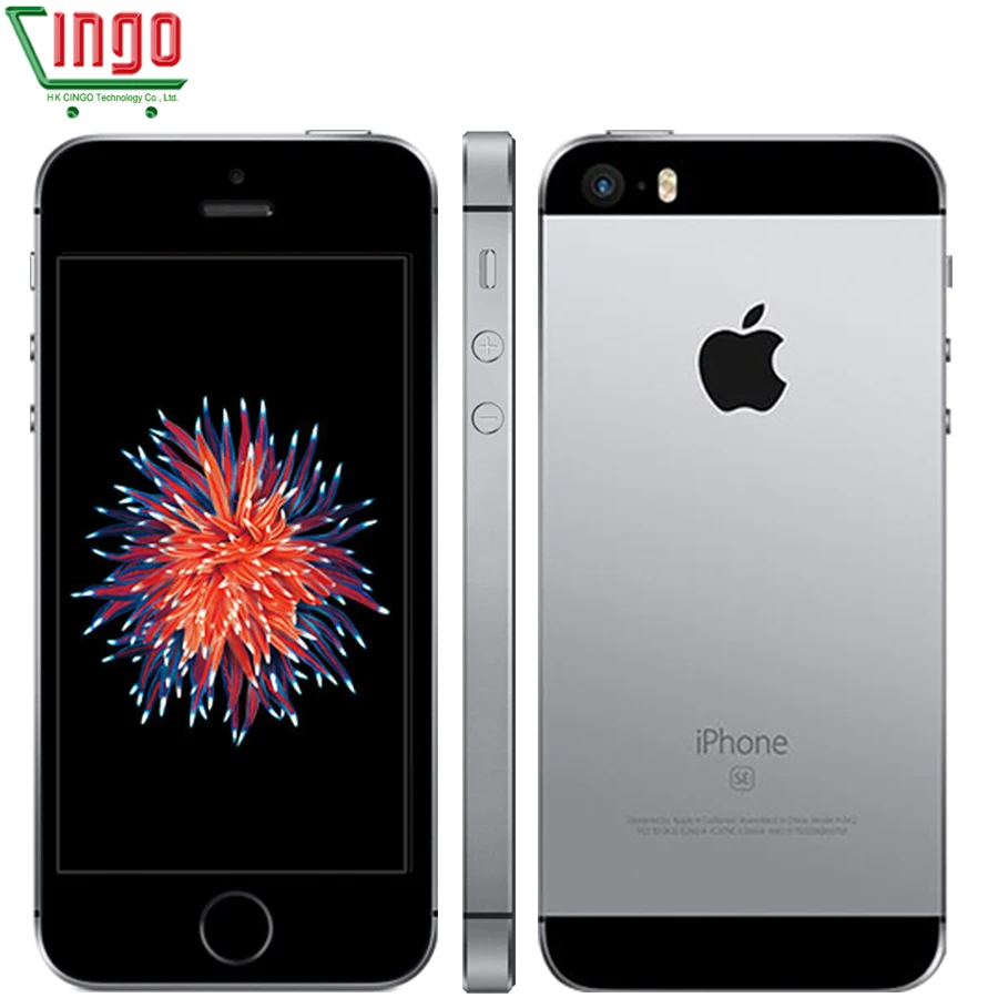 Baratos Apple iPhone Dual Core teléfonos celulares 12MP iOS de huellas digitales Touch ID 2GB de RAM 16 64GB ROM 4G LTE Refurbished iPhone SE