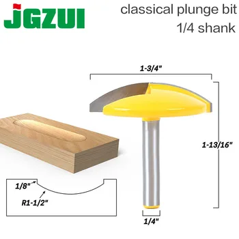 

1pc 1/4" Shank Small Bowl Router Bit - 1.65" Radius - 1-3/4" Wide For Woodworking Cutting Tool