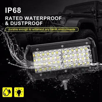 

144W 4 Rows Led Car Lights Hot Sale 7 Inch Strip Light For Work Driving Offroad Boat Car Tractor Truck Lighting