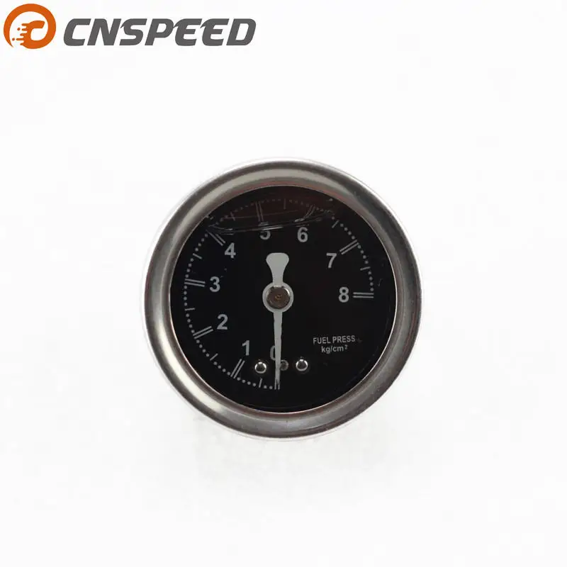 Liquid Filled Fuel Press Pressure Gauge BLACK Regulator R32 R33 R34 S15 Universal JDM YC100491
