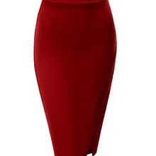 Настроить сезон: весна–лето женские плюс Размеры 3XS-10XL Асимметричный резинке Васит Миди Сексуальная карандаш с боковыми раскол юбка saias