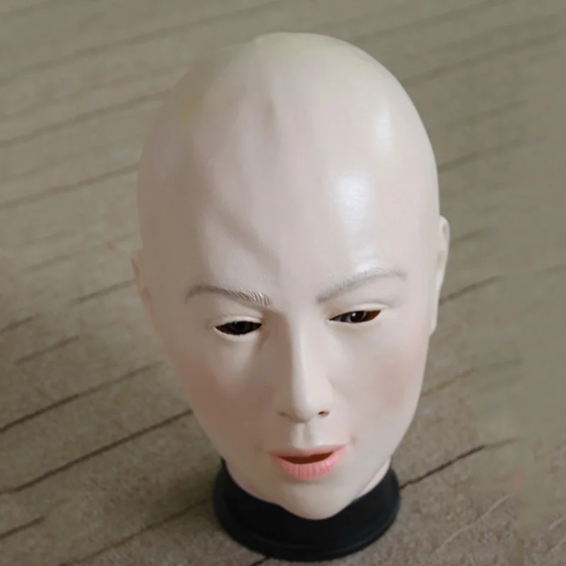 

Adult Latex Full Head The Bald Head Woman Masks Costumes Cosplay For Funny Carnival Halloween Scary Party Props Drop Shipping