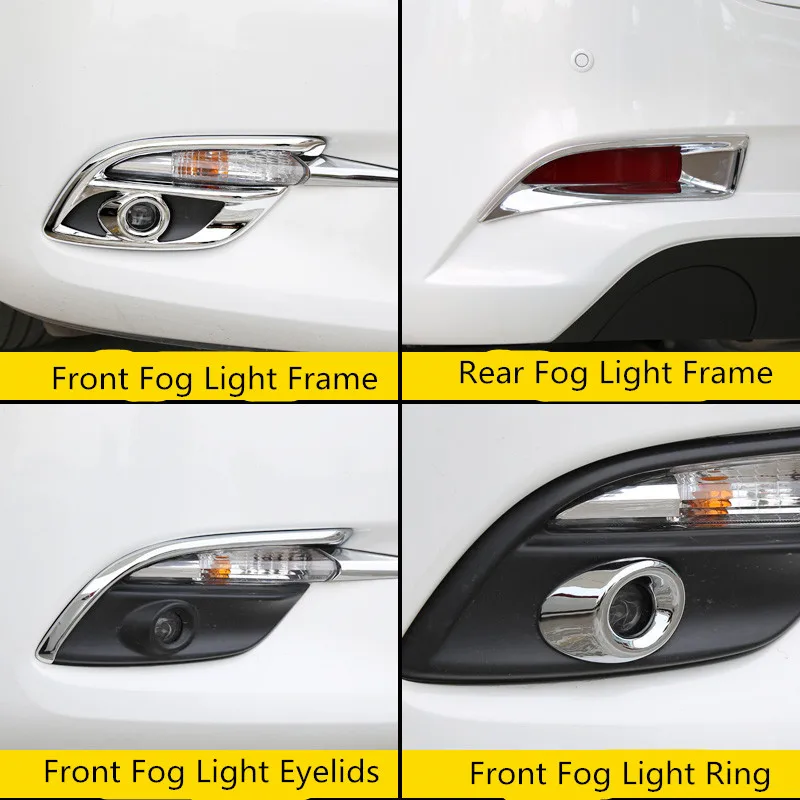 

BAS Chrome Front / Rear Fog Light /Lamp Decorated Frame Eyelids For Mazda Axela 2017 Z2AAL280