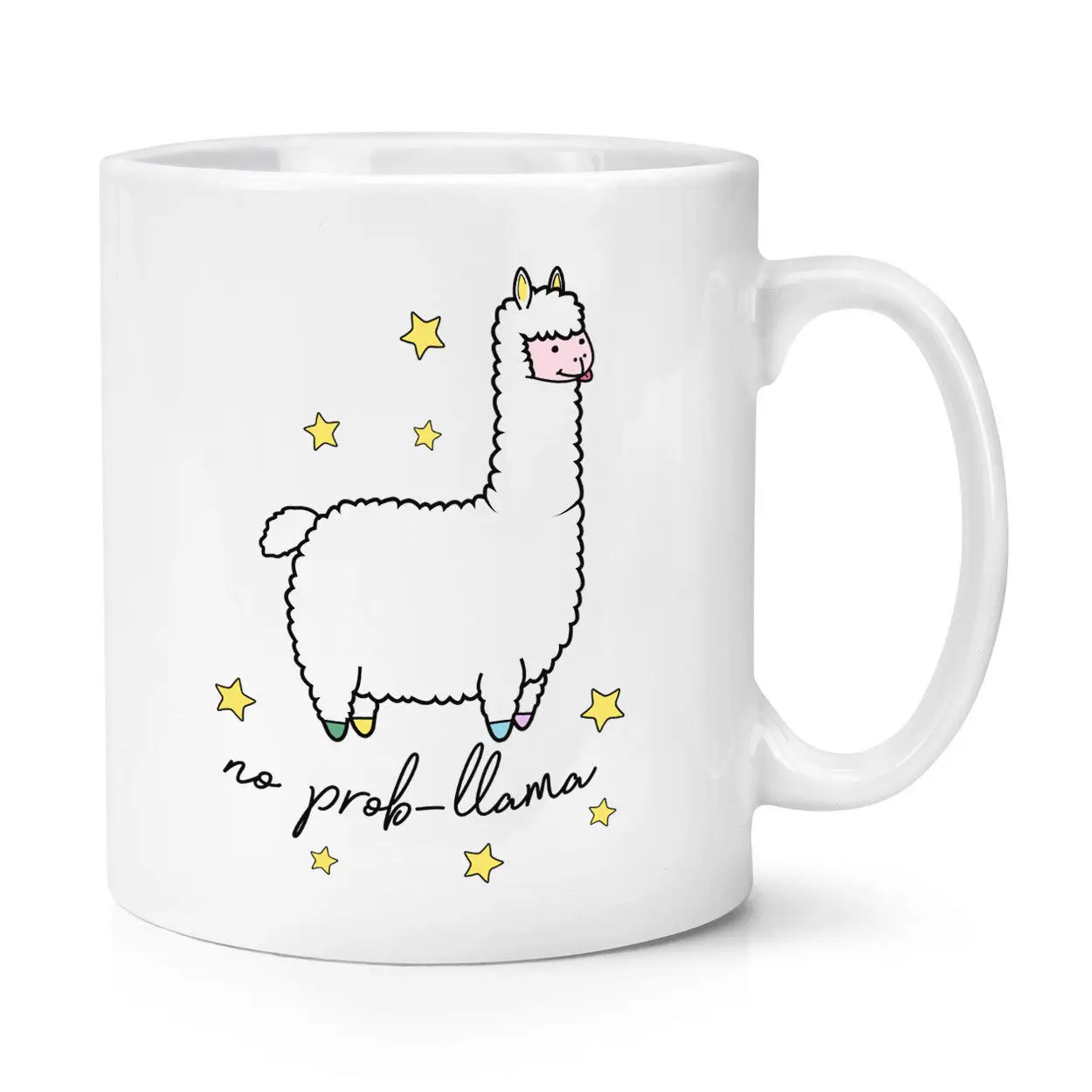 

No Prob-Llama Animal 11oz Mug Llama Alpaca Joke Funny Problem Coffee Mug
