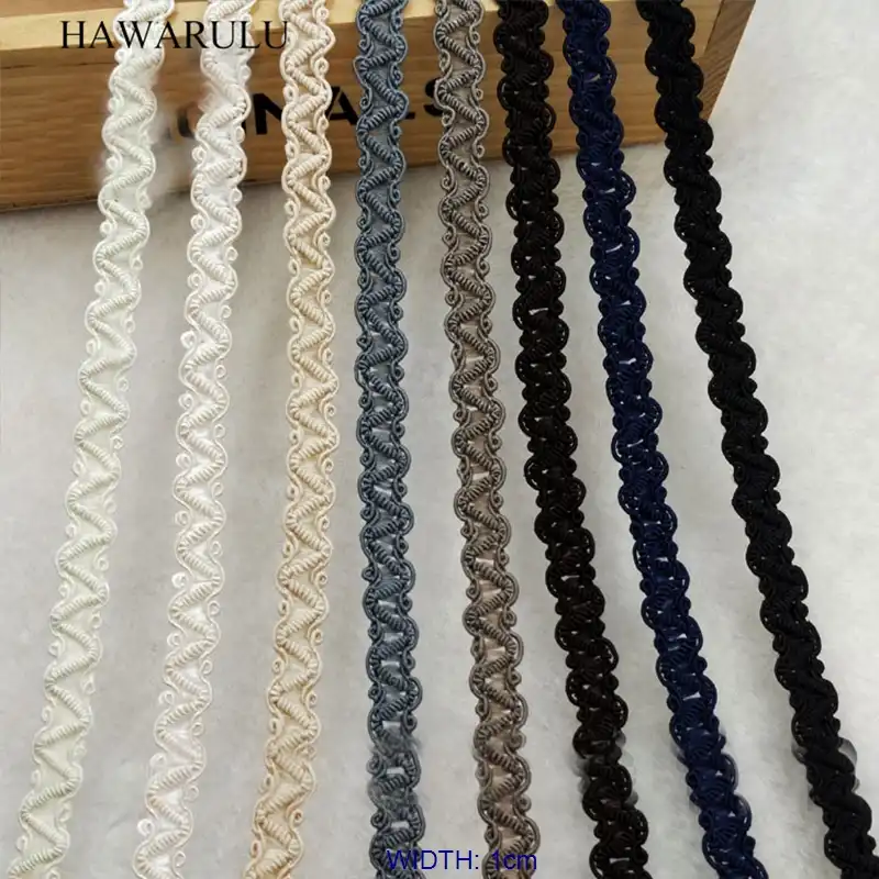 Hawarulu 2yard 1cm Handmade Diy V Shaped Keel Curtain Rail Edge