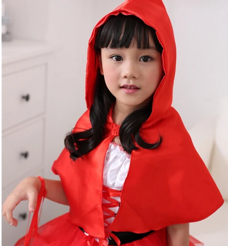Детский костюм для косплея красное платье с капюшоном 90 160 см + плащ|party costume|costume