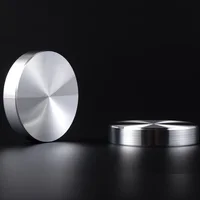 4ชิ้น/ล็อต10มม.หนาอลูมิเนียมวงกลมแก้วอะแดปเตอร์ชาตารางกาแฟแก้วกระจกด้านบนตารางtop Discฮาร์ดแวร์ 1