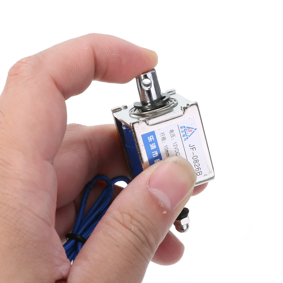 JF-0826B 12V/2A Open Frame Solenoid Reset 10mm Push Pull Type Electronic DC Electromagnet For Vending Textile Machines Mayitr