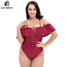 LEBESI, сексуальный цельный купальник для женщин, плюс размер, женский купальник, открытая чашечка EFG, купальный костюм с рукавом, пляжная одежда