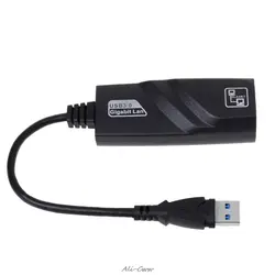 Высокая Скорость USB 3,0/USB 3,1 Тип C USB-C Gigabit Ethernet адаптер USB к RJ45 локальной сети 10/100/1000 Мбит/с для портативных ПК