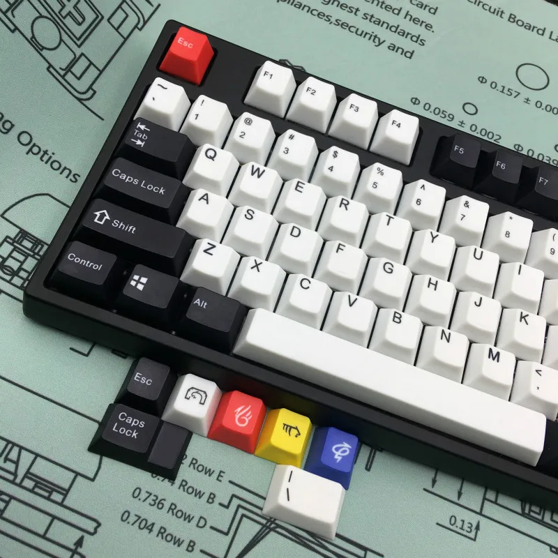 5-Surfaces dye sub keycap cherryprofile PBT это не механическая клавиатура, а просто keycap cherry profile pbt keycaps mechanical