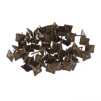 

Replacement Bronze Antique Square Upholstery Nails Tack Pyramid Studs Vintage Furniture 14 x 20mm Pack of 50