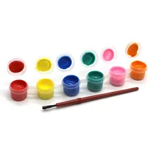 6 цветов граффити воды цветные пигменты для детского сада DIY художественная живопись маслом цветные наполнения акриловые Пигменты с кистями