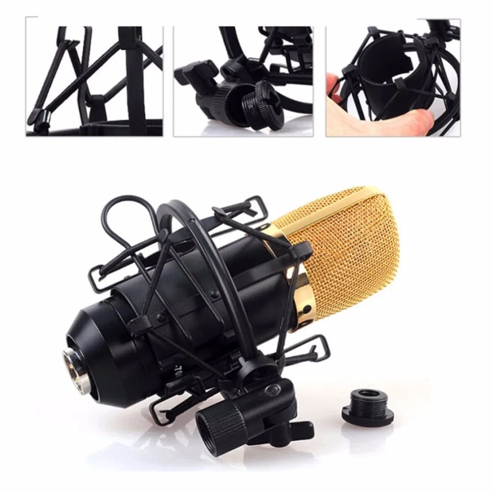 Portable Universal Mic Microphone Shock Mount Clip Holder Studio Sound