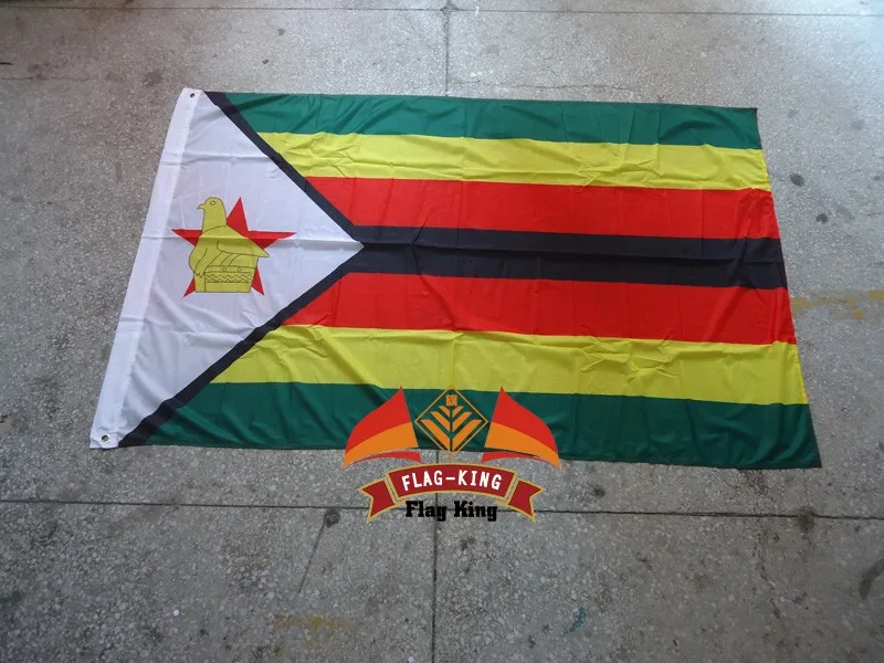 Зимбабве национальный флаг, полиэстер, 120*180 см, защитой от УФ, цифровая печать, флаг King, зимбабве Страна Баннер