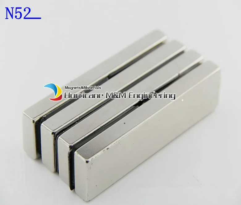 

2 pcs/lot N52 NdFeB Block 100x20x10 mm bar Strong Neodymium Permanent Magnets Rare Earth Industry Magnet