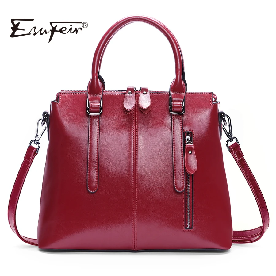 New Arrival 2018 ESUFEIR Brand Genuine leather Women