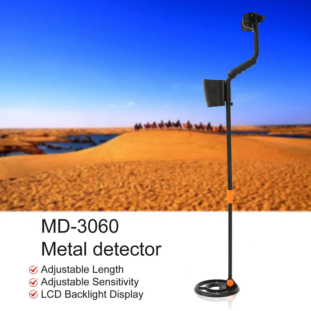 

Metal Detector MD-3060 Underground Handheld MD3060 Treasure Hunter Gold Digger Finder Hunting Sensitive Adjustable Scanner
