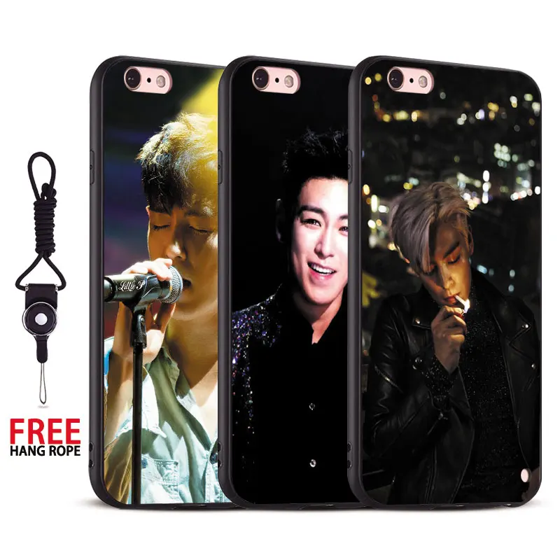 

BigBang T.O.P Fashion Coque Tpu Soft Silicone Mobile Phone Case Cover bag For Apple iPhone 5 SE 5S 6 6S 6Plus 6SPlus 7 7s Plus 8