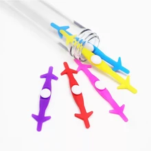 12 шт./компл. Мода шнурки для обуви унисекс Для женщин Для мужчин без завязок; шнурки для ленивых; шнурки из эластичного силикона; ко всем кроссовкам; доступны шнурки для обуви