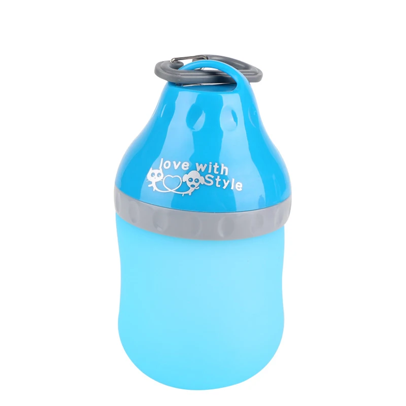 Портативная ПЭТ-бутылка для воды для маленьких собак кошек, силиконовая дорожная поилка для щенков, уличная диспенсер для воды, товары для домашних животных