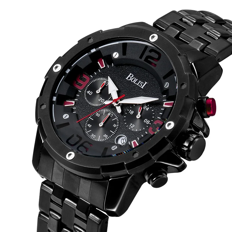 

Top Brand Luxury Men's Watch Business Sports Belt Watches Military Quartz Wristwatches Free Shipping Sale