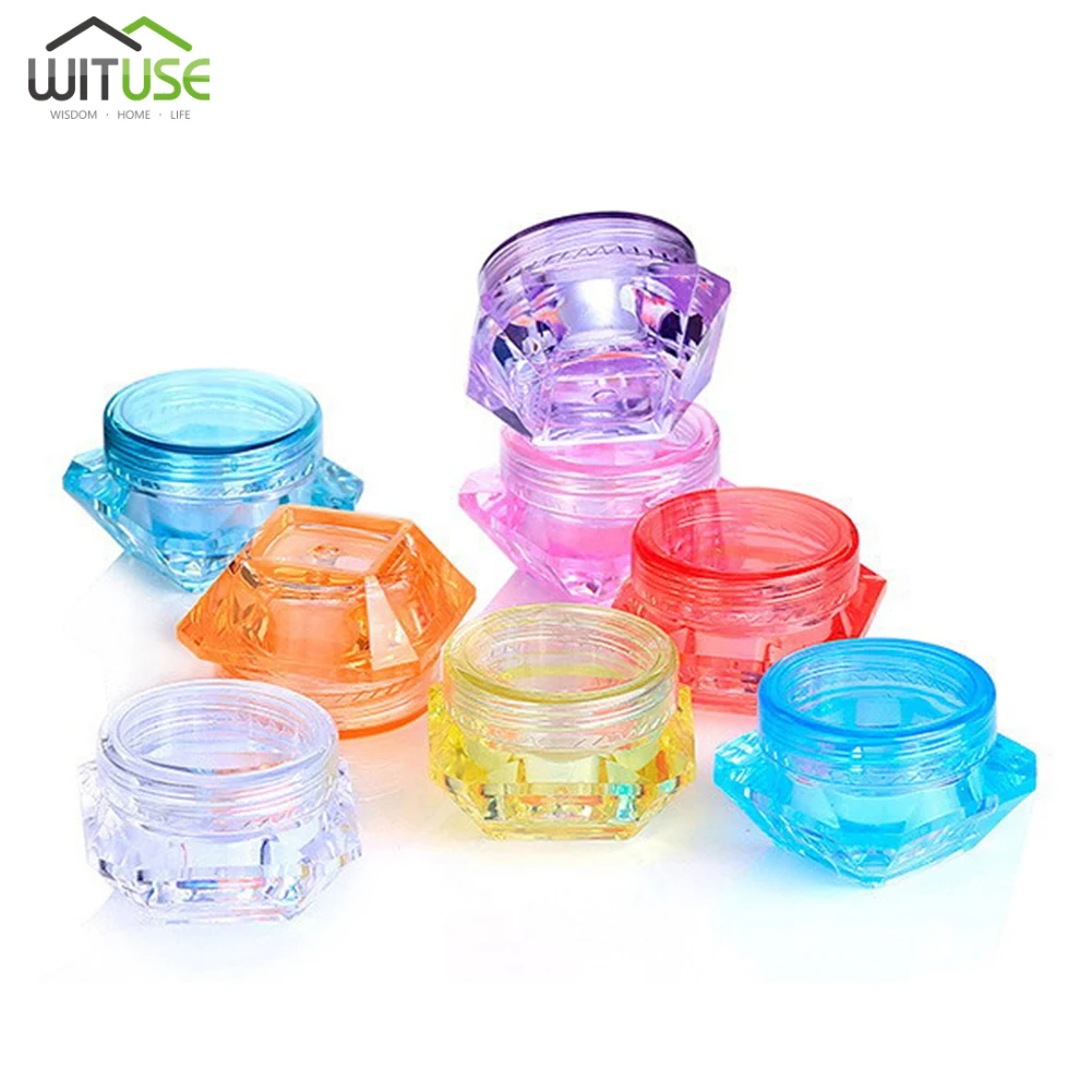 

5PCS/lot Mini Sample Bottle Makeup Jar 3ml/5ml Cosmetic Vials Face Cream Container Household Storage Box Face Cream Container