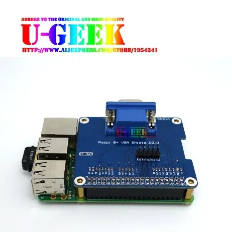 GPIO к VGA адаптер шляпа Плата расширения/щит для Raspberry Pi 3 Model B, 3B, 2B, 3B+, 3A+, Zero w | "HDMI VGA двойной экран"