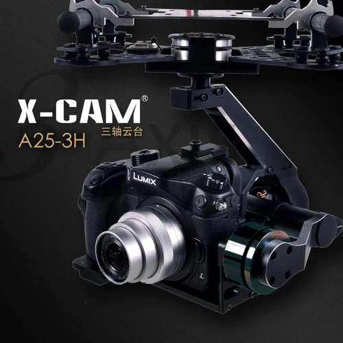 

X-CAM A25-3H 3 Axis Brushless Gimbal for Panas0nic GH3/GH4 & S0ny A7 FPV