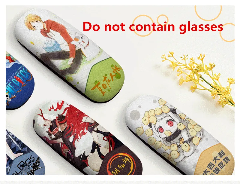 Japanese Style Anime Peripheral Pu Metal Tin Glasses Case Eyeglasses