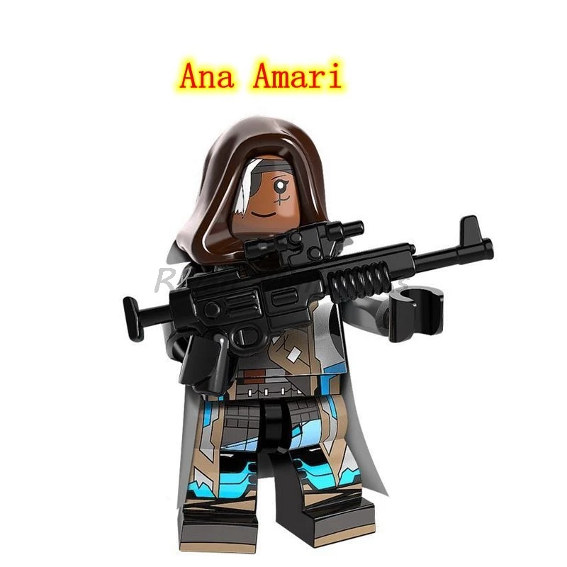 

Single Sale Legoing Overwatching Game Series Ana Doll Figure Blocks DIY Model Action Figures Building Block Toy For Children