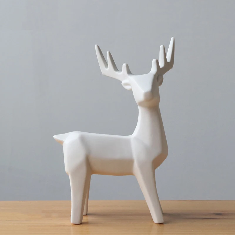 

AIMS North European ceramic creative Home Furnishing ornaments small deer