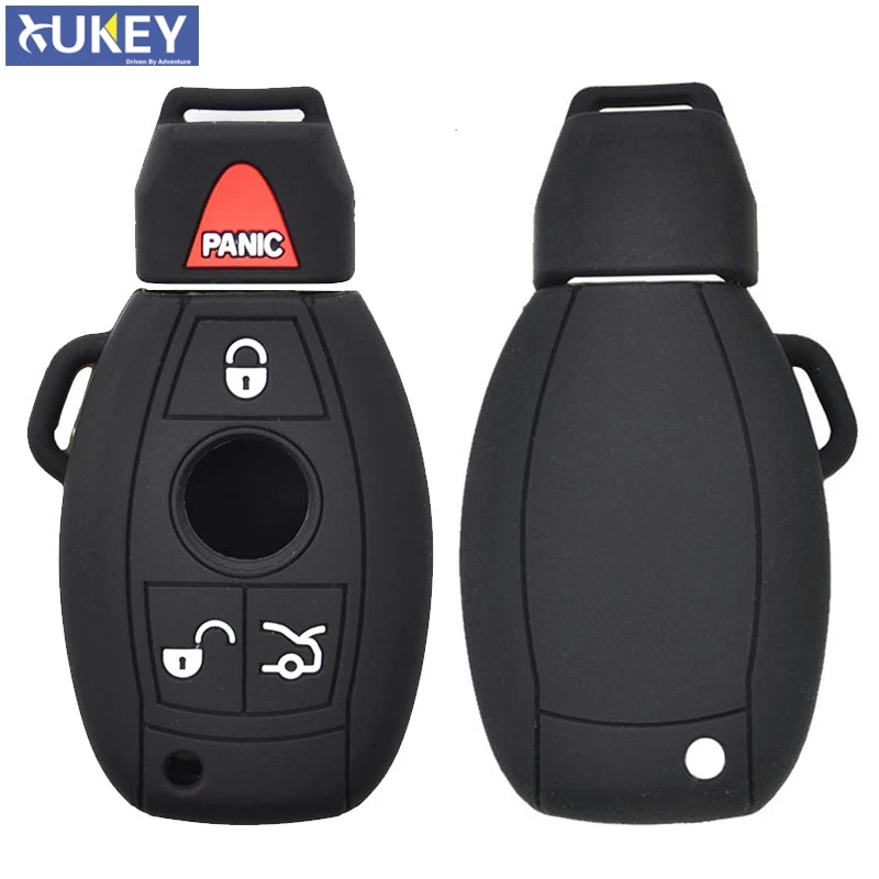 

For Mercedes Benz Silicone Remote Key Case Fob Shell Cover Skin Holder 3 1 Button 2000-2014