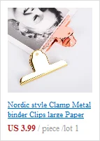 forma clipe de livro ouro metal clipes