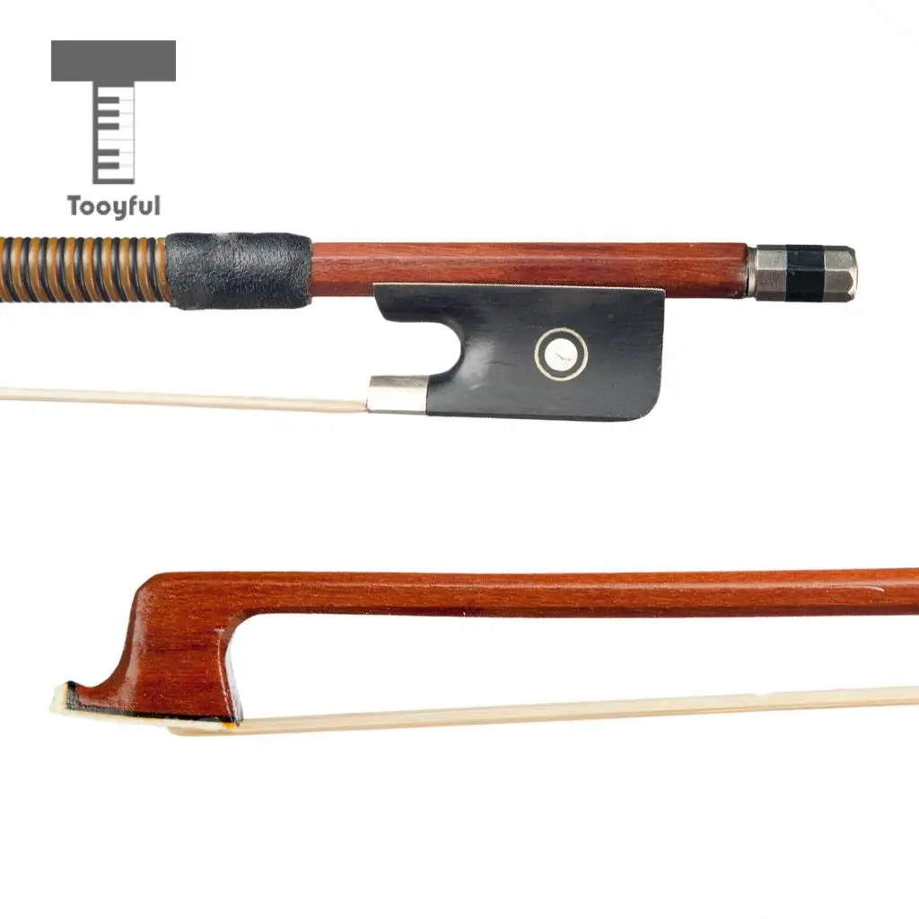 Viola Bow Brazilwood Stick Natural Horse Hair String Ebony Frog Good Sound