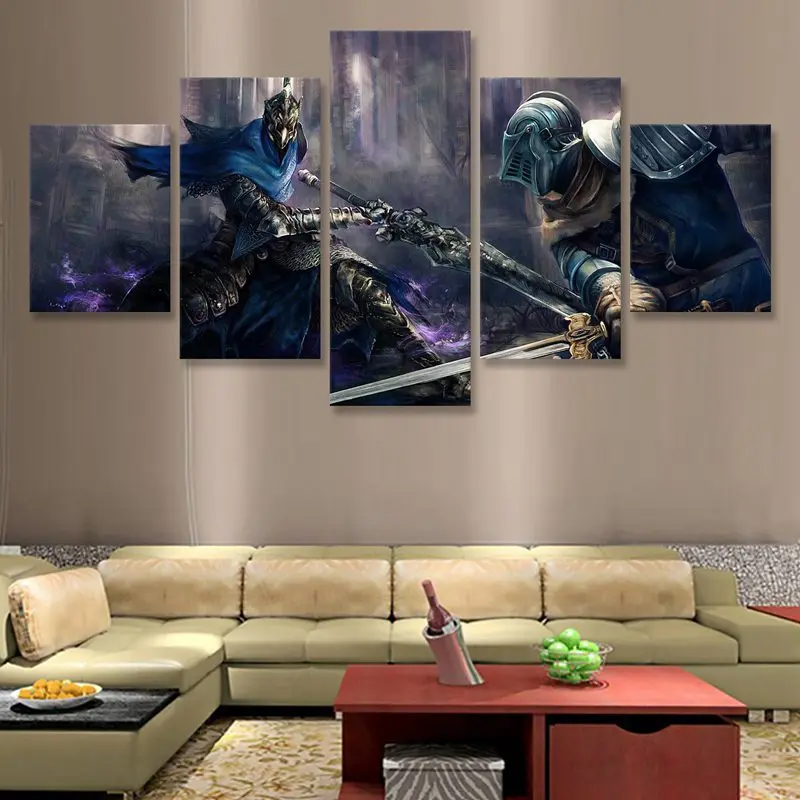 Dark Souls 3 Wall Scroll Poster Fabric Painting Game Artorias of the Abyss Mural 