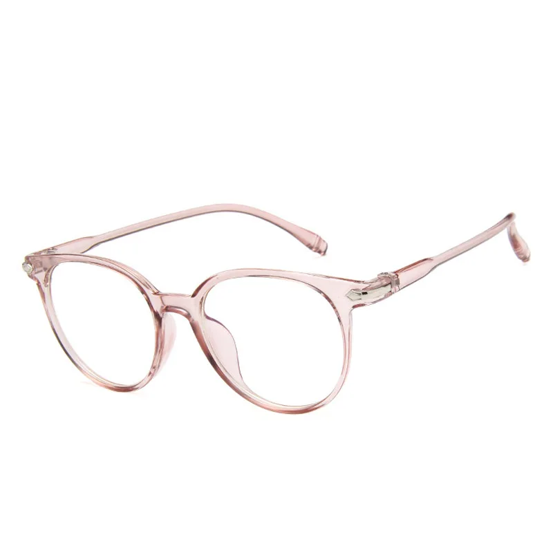 Women Spectacle Optical Frame Glasses Clear Lens Lady Vintage Computer Anti-Radiation Eyeglasses TY53 - Цвет оправы: Розовый