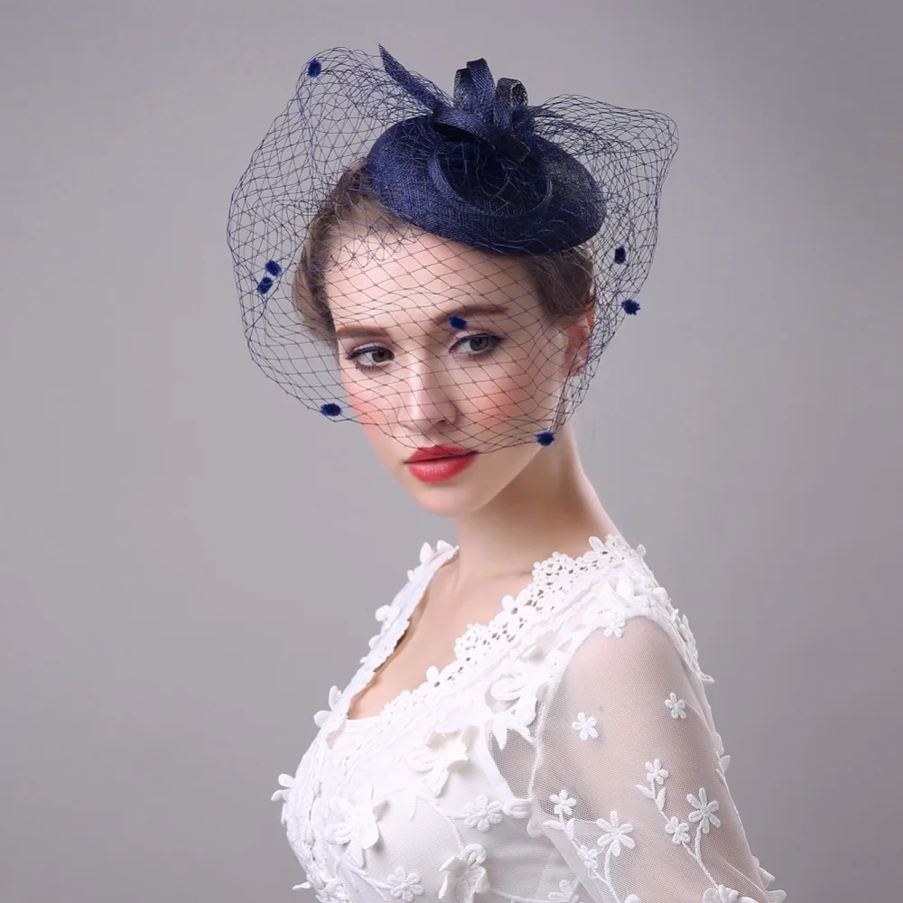 2017 Vintage Wedding Hats Bridal Hat Birdcage Veil Hair Accessories