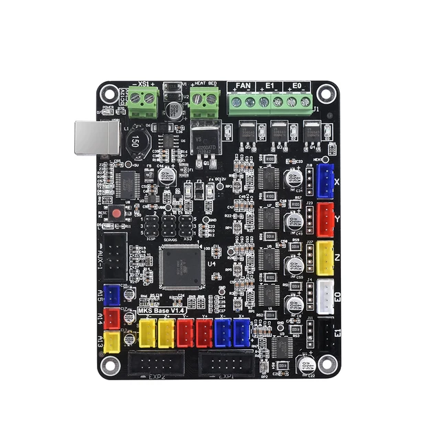 3d Printer Mks Base V1.4 Similar To Mks Base V1.5 Controller Board  Compatible Mega2560&ramps1.4 Reprap Mendel - 3d Printer Parts & Accessories  - AliExpress