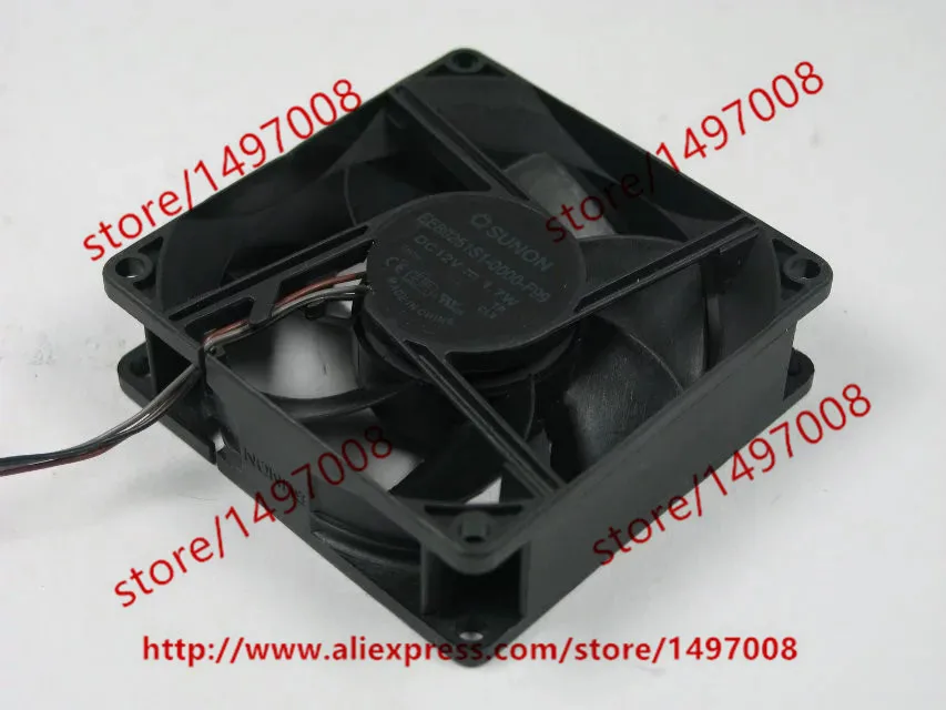 

SUNON EE80251S1-0000-F99 DC 12V 1,7 W 80x80x25mm вентилятор охлаждения сервера