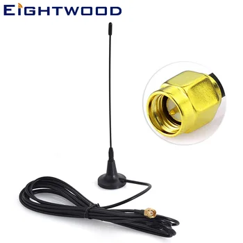 

Eightwood 10PCS Car Radio Antenna Aerial 433Mhz 3dbi SMA Plug Male Straight with Magnetic Base for Walkie Talkie Ham Radio