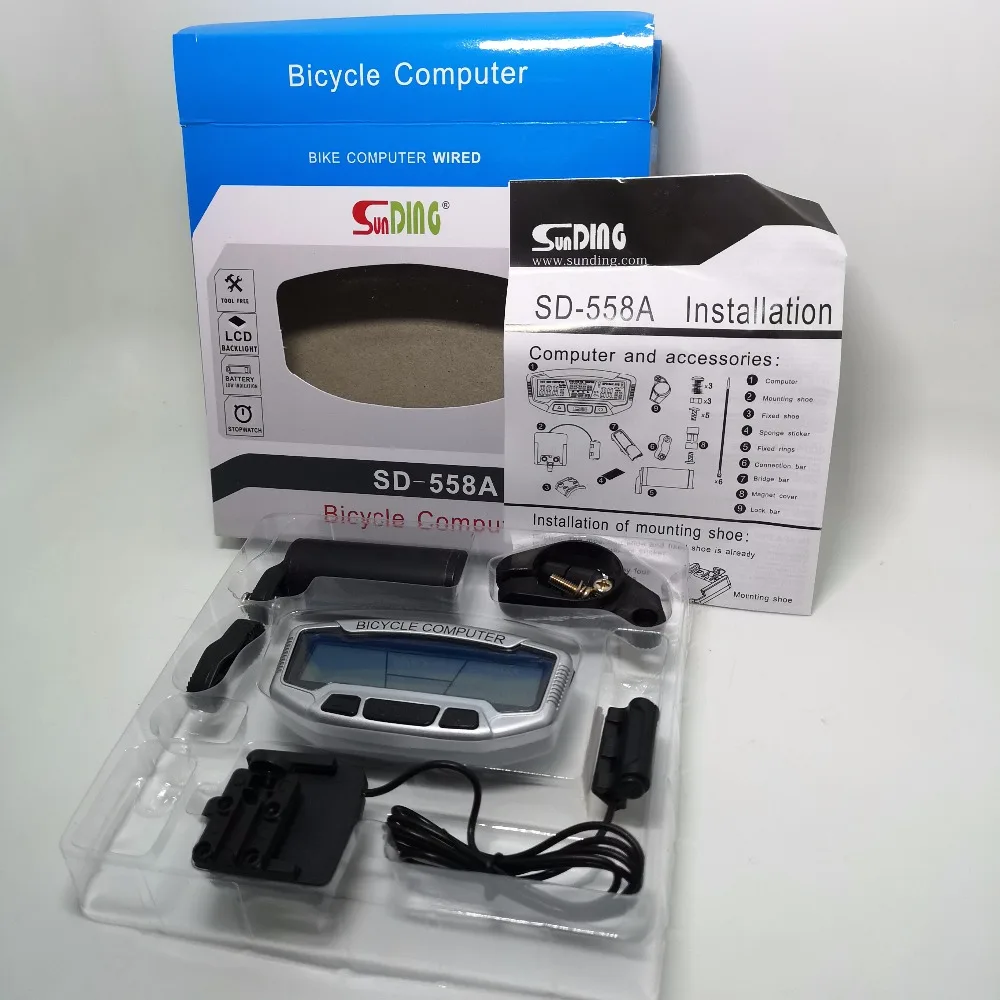 E0130 Bicycle Computer Multifunctional Waterproof Plastic