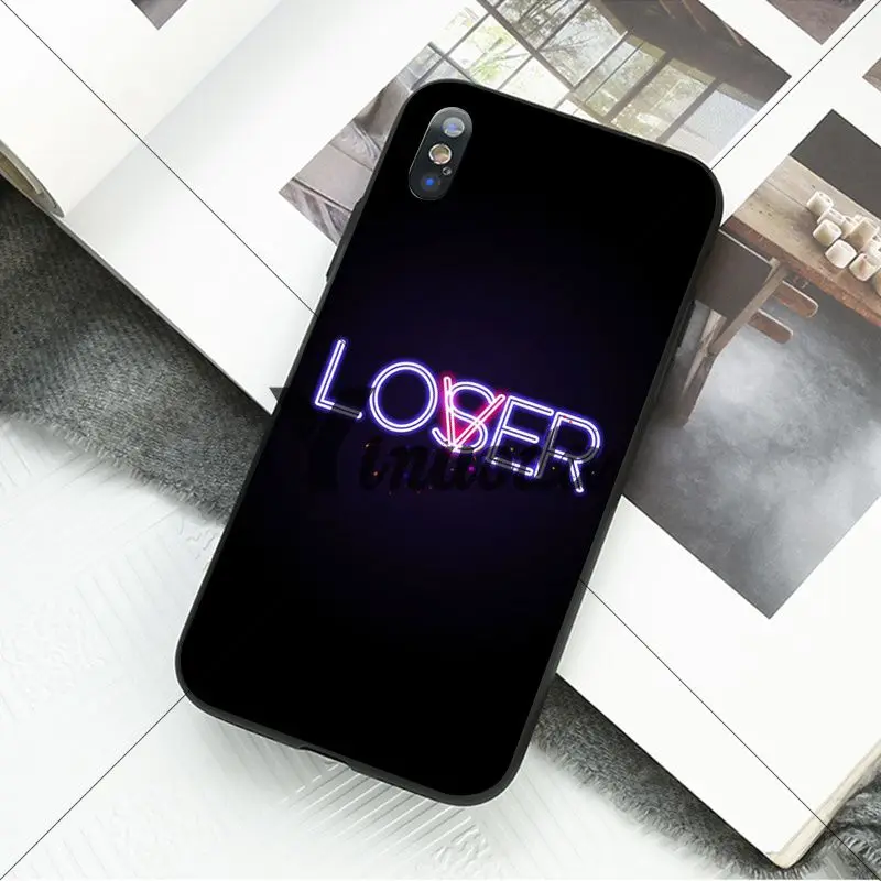 Black background fluorescent small pattern font neon