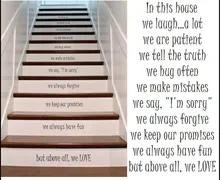 New Design Modern Stair Riser Stickers In THis House Rules Quote Vinyl Home Decor High Quality Cut Transfer Sticker Mural H535 New Design Modern Stair Riser Stickers In THis House Rules Quote Vinyl Home Decor High Quality Cut Transfer Sticker Mural H535
