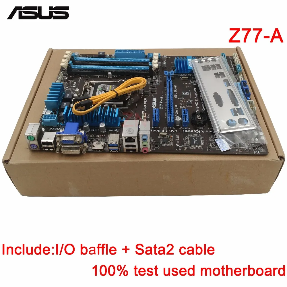 original Used Desktop motherboard For ASUS Z77-A support Socket LGA 1155 I7 I5 I3 4*DDR3 support 32G 2*SATA3 4*SATA2 ATX цена original Used Desktop motherboard For ASUS Z77-A support Socket LGA 1155 I7 I5 I3 4*DDR3 support 32G 2*SATA3 4*SATA2 ATX цены онлайн