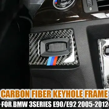 

Carbon Fiber Car Keyhole Frame Decorative Sticker for BMW 3 Series E90/E92 05-12