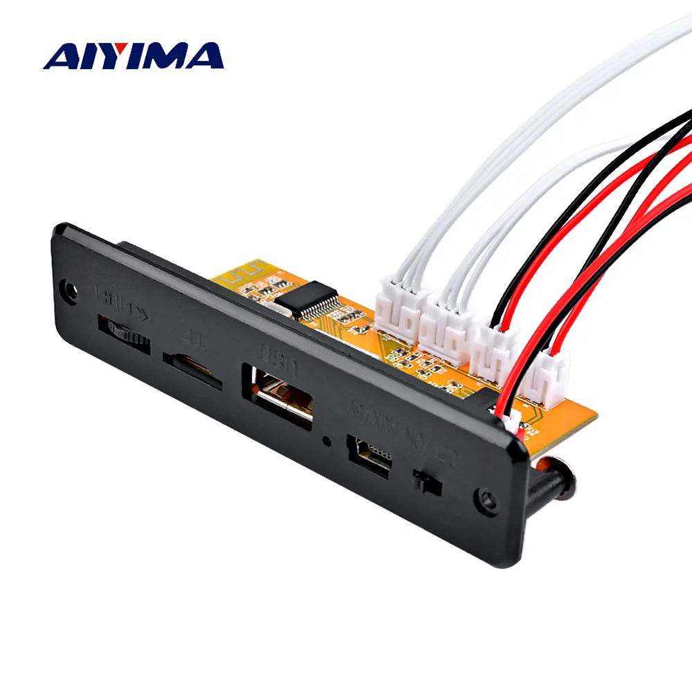 MP3 декодер AIYIMA плата 5 в беспроводной Bluetooth 0 аудио усилитель мощности плеер